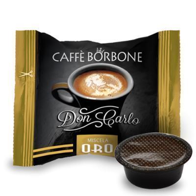100 Capsules Nespresso Compatible CAFFE' BORBONE Miscela Oro